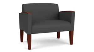 Lobby & Guest Chairs - Wood Lesro Polyurethane Bariatric Chair