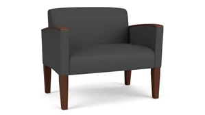 Lobby & Guest Chairs - Wood Lesro Polyurethane Bariatric Chair