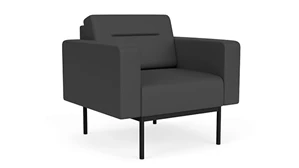 Club & Lounge Chairs Lesro Darsey Guest Chair - Matching Fabric & Vinyl