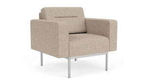 Club & Lounge Chairs Lesro Darsey Guest Chair - Matching Fabric & Vinyl