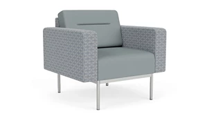 Club & Lounge Chairs Lesro Darsey Guest Chair - Designer Combo Fabric-Vinyl