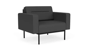 Club & Lounge Chairs Lesro Darsey Bariatric Guest Chair - Matching Fabric & Vinyl