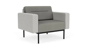 Club & Lounge Chairs Lesro Darsey Bariatric Guest Chair - Designer Combo Fabric-Vinyl