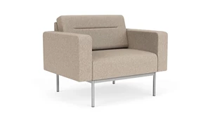 Club & Lounge Chairs Lesro Darsey Bariatric Guest Chair - Matching Fabric & Vinyl