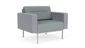 Club & Lounge Chairs Lesro Darsey Bariatric Guest Chair - Designer Combo Fabric-Vinyl