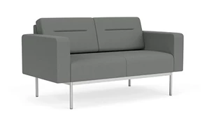 Loveseats Lesro Darsey Loveseat - Matching Fabric & Vinyl