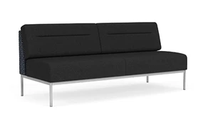 Sofas Lesro Darsey Armless Sofa - Designer Combo Fabric-Vinyl
