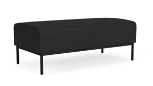 Benches Lesro 2 Seat Bench 48in W x 24in D with Steel Frame and Fabric