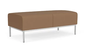Benches Lesro Darsey 2 Seat Bench - Matching Fabric & Vinyl