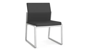 Lobby & Guest Chairs - Metal Lesro Polyurethane Armless Guest Chair