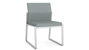 Lobby & Guest Chairs - Metal Lesro Polyurethane Armless Guest Chair