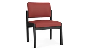 Lobby & Guest Chairs - Metal Lesro Polyurethane Armless Guest Chair