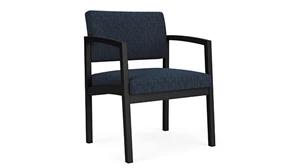 Lobby & Guest Chairs - Metal Lesro Lenox Steel Oversize Guest Chair - Pattern Fabric
