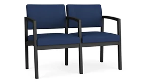 Sofas Lesro 2-Seat Sofa 43.5in W x 24.5in D with Center Arms and Steel Frame