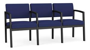Sofas Lesro 3 Seat Sofa with Center Arms Steel Frame and  Standard Fabric