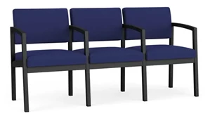 Sofas Lesro 3 Seat Sofa with Center Arms Steel Frame and  Standard Fabric