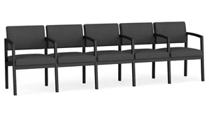 Sofas Lesro 5-Seat Sofa 106.5in W x 24.5in D with Center Arms and Steel Frame