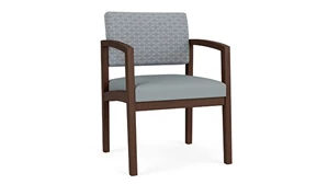 Lobby & Guest Chairs - Wood Lesro Lenox Wood Guest Chair - Designer Combo Upholstery