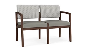 Sofas Lesro Lenox Wood 2 Seat Sofa - Designer Combo Upholstery