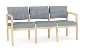 Sofas Lesro Lenox Wood 3 Seat Sofa - Designer Combo Upholstery