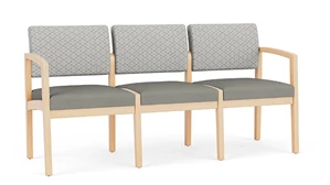 Sofas Lesro Lenox Wood 3 Seat Sofa - Designer Combo Upholstery
