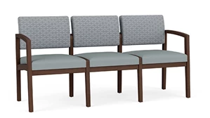 Sofas Lesro Lenox Wood 3 Seat Sofa - Designer Combo Upholstery
