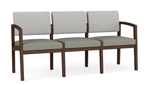 Sofas Lesro Lenox Wood 3 Seat Sofa - Designer Combo Upholstery