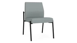 Lobby & Guest Chairs - Metal Lesro Armless Guest Chair Polyurethane Tapered Back