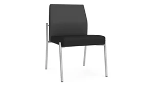 Lobby & Guest Chairs - Metal Lesro Armless Guest Chair, Upholstered Seat, Upholstered Back
