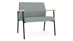 Lobby & Guest Chairs - Metal Lesro Polyurethane Bariatric Chair
