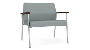 Lobby & Guest Chairs - Metal Lesro Polyurethane Bariatric Chair