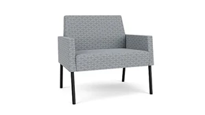 Lobby & Guest Chairs - Metal Lesro Rise Fabric Bariatric Chair
