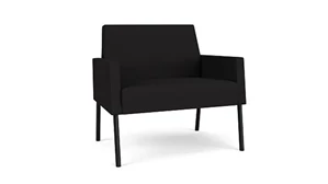 Lobby & Guest Chairs - Metal Lesro Bariatric Chair Open House Fabric