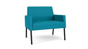 Lobby & Guest Chairs - Metal Lesro Open House Fabric Bariatric Chair