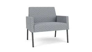 Lobby & Guest Chairs - Metal Lesro Rise Fabric Bariatric Chair
