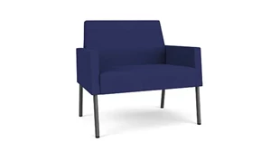Lobby & Guest Chairs - Metal Lesro Bariatric Chair Open House Fabric