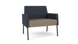 Lobby & Guest Chairs - Metal Lesro Polyurethane & Fabric Bariatric Chair