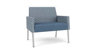 Lobby & Guest Chairs - Metal Lesro Polyurethane & Fabric Bariatric Chair