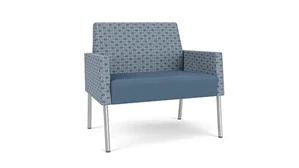 Lobby & Guest Chairs - Metal Lesro Polyurethane & Fabric Bariatric Chair