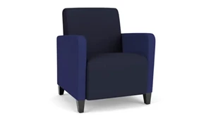 Club & Lounge Chairs Lesro Guest Chair, Upholstered Seat, Back and Arms