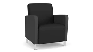 Club & Lounge Chairs Lesro Guest Chair, Upholstered Seat, Back and Arms