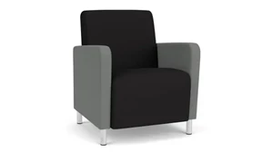 Club & Lounge Chairs Lesro Guest Chair, Upholstered Seat, Back and Arms