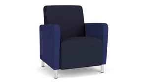 Club & Lounge Chairs Lesro Guest Chair, Upholstered Seat, Back and Arms