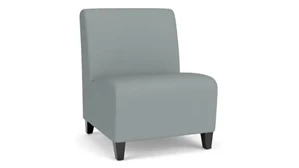 Lobby & Guest Chairs - Metal Lesro Polyurethane Oversize Armless Guest Chair