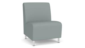 Lobby & Guest Chairs - Metal Lesro Polyurethane Oversize Armless Guest Chair
