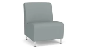 Lobby & Guest Chairs - Metal Lesro Polyurethane Oversize Armless Guest Chair