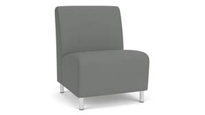 Lobby & Guest Chairs - Wood Lesro Oversize Armless Guest Chair