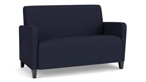 Loveseats Lesro Reception Loveseat Fully Upholstered with Rounded Arms