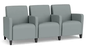 Sofas Lesro Sofa Polyurethane 3 Seat with Center Arms