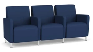 Sofas Lesro 3-Seat Sofa 75.5in W x 30in D with Center Arms and Polyurethane
